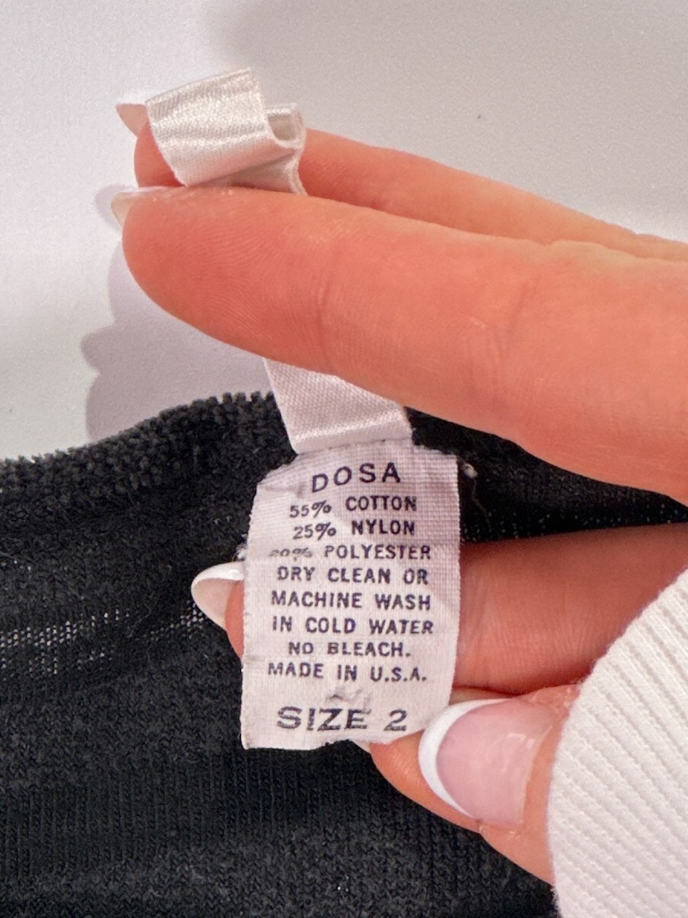 Striped Black Ribbed Top with COS Tag - Picture 7 of 10